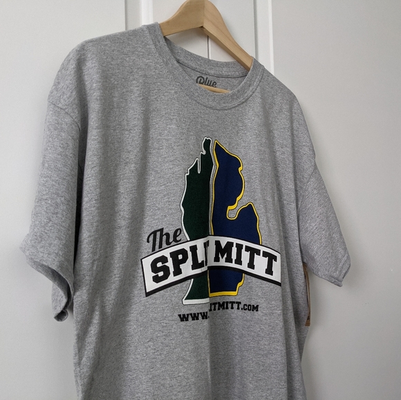 Michigan / Michigan State Grey T-shirt Sz. XL - Picture 3 of 7